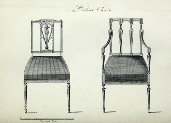 Дизайн стульев. Шератон, 1793