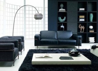 Чёрная мебель в интерьере дома