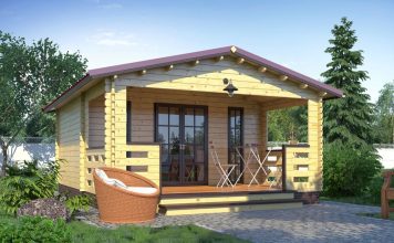Дача из клееного бруса