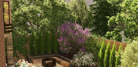 Сад у таунхауса